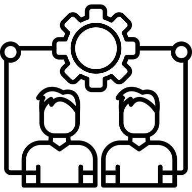 takım çalışması vektör çizelgesi simgesi