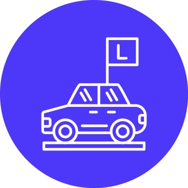 araba simgesi vektör illüstrasyonu