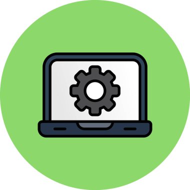 Ağ ayarı. Basit illüstrasyon tasarımı