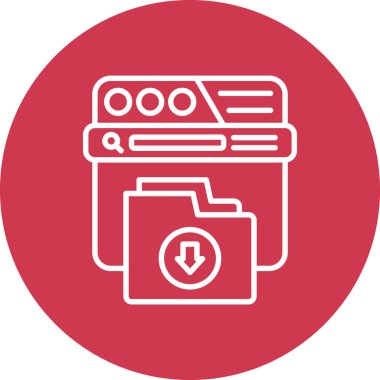 Dosya simgesinin vektör illüstrasyonu