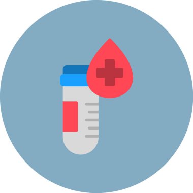 Kan testi. Basit illüstrasyon