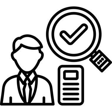 iş yönetimi simgesi, vektör illüstrasyonu