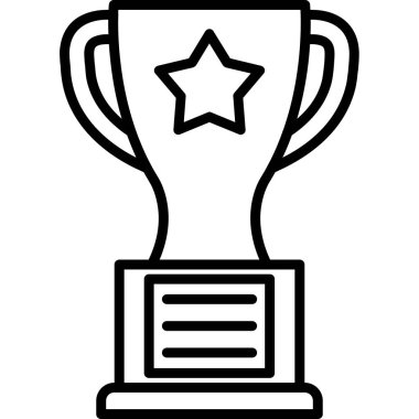 kupa vektör çizgisi simgesi