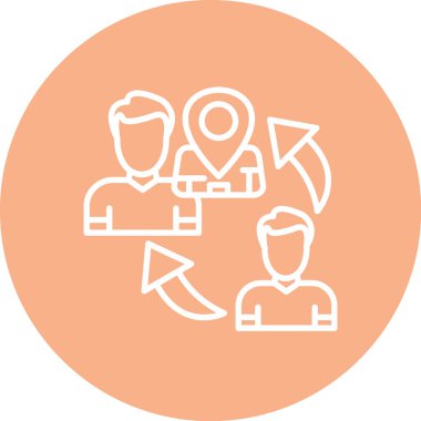 İnsan simgesinin vektör illüstrasyonu