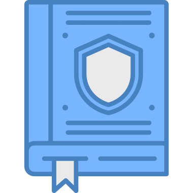 Kitap. Web simgesi basit illüstrasyon