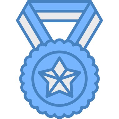 Madalya. Web simgesi basit illüstrasyon