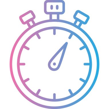 Saat simgesi vektör illüstrasyonu