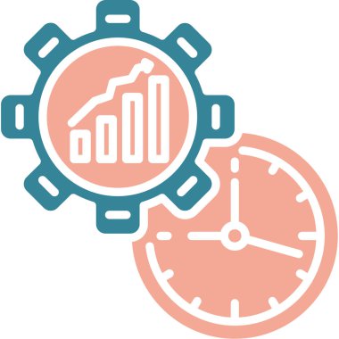 Saat. Web simgesi basit illüstrasyon