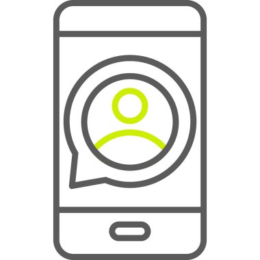 Vektör iletisi Simgesi illüstrasyonu