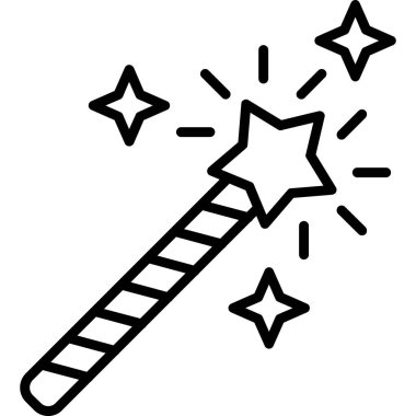 Değnek. Web simgesi basit tasarım