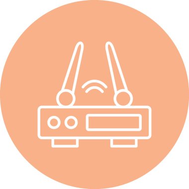 Radyo simgesinin vektör illüstrasyonu