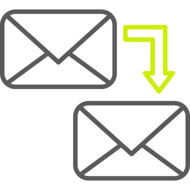 e- posta simgesi, vektör illüstrasyonu