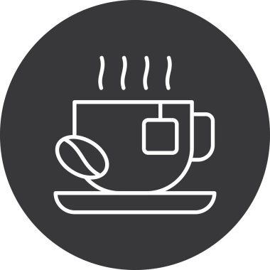 Moda tarzında izole edilmiş kahve fincanı simgesi