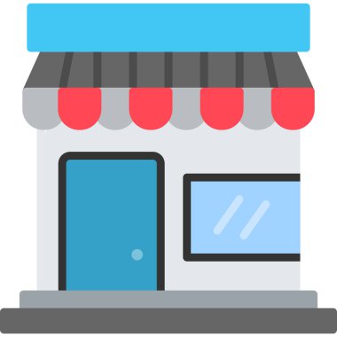 dükkan vektör illüstrasyonu