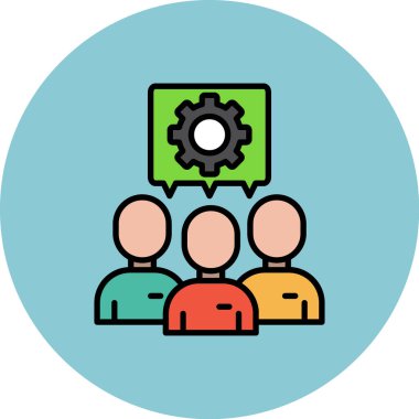 iş takım çalışması simgesi, vektör illüstrasyon tasarımı