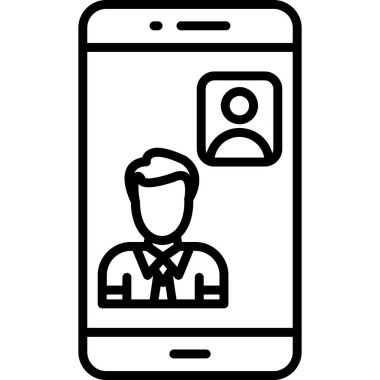 İş adamı simgesi vektör illüstrasyonu