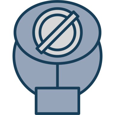 Modern simgelerin hiçbirinin vektör çizimi