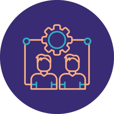 Vektör illüstrasyonu, takım çalışması simgesi