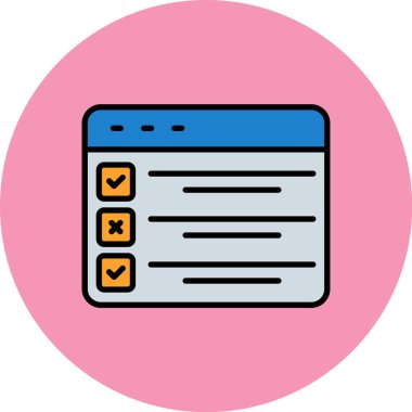 Web simgesi, vektör illüstrasyonu