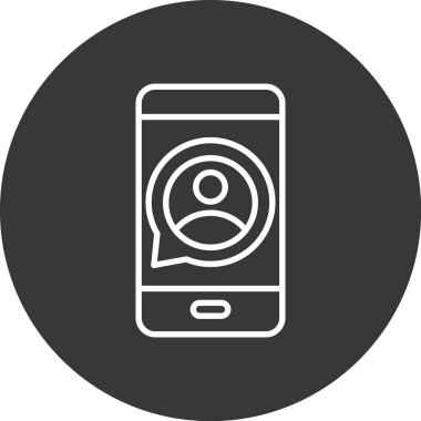 vektör telefon simgesi çizimi