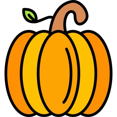 Cadılar Bayramı Balkabağı yaprakları ile