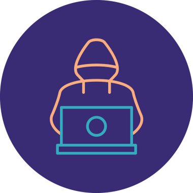 Güvenlik simgesinin vektör illüstrasyonu