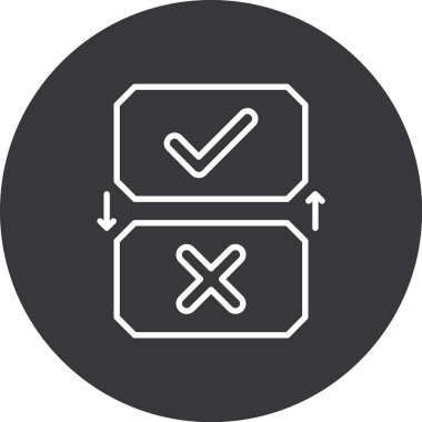 işaretleme vektör simgesini kontrol et