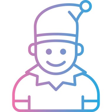 Avatar man simgesi vektör illüstrasyonu