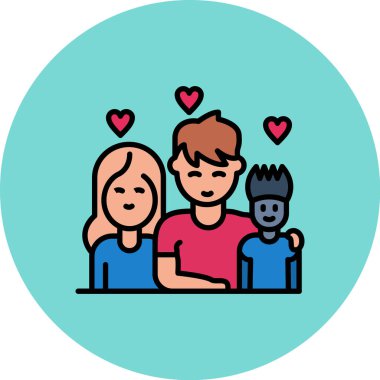 kalp simgesi vektörü olan çift