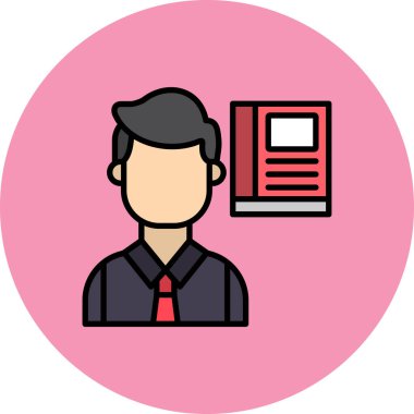 İş ve finans simgesinin vektör illüstrasyonu