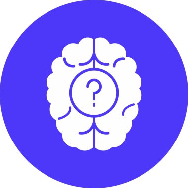 Beyin simgesinin vektör illüstrasyonu