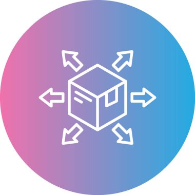 Kutu Simgesinin Vektör illüstrasyonu