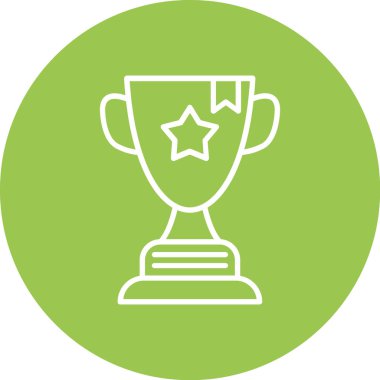 Kupa simge vektör çizim