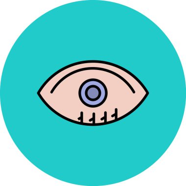 Göz simgesi vektör illüstrasyonu