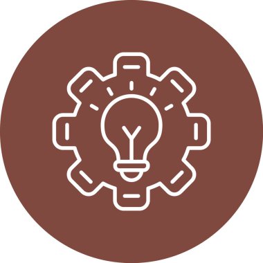 Bir ampul simgesinin vektör illüstrasyonu