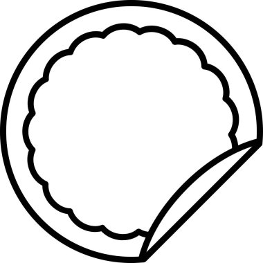 fırın ekmek yemek simgesi ana hatlarıyla