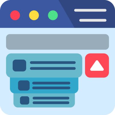 Sohbet ileti simgesi, vektör illüstrasyonu