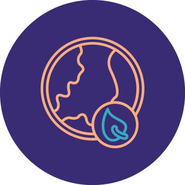 Bir insan kafası simgesinin vektör illüstrasyonu