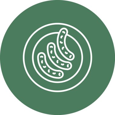 Yeşil arkaplan simgesinin vektör çizimi