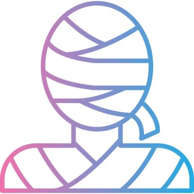 Tıbbi maske takan bir adamın vektör çizimi