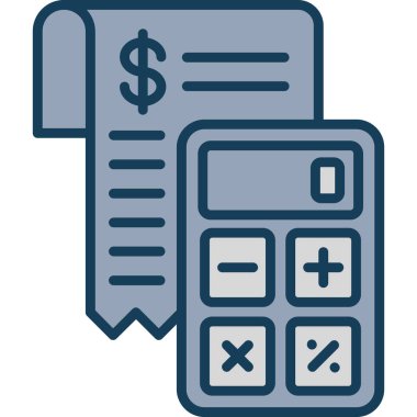 Bill simgesi vektör illüstrasyonu