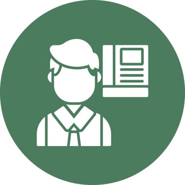 İş adamı simgesinin vektör illüstrasyonu