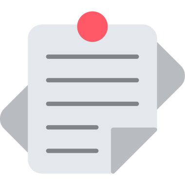 Yapışkan Notlar, Her Kullanım İçin Basit Vektör Simgesi