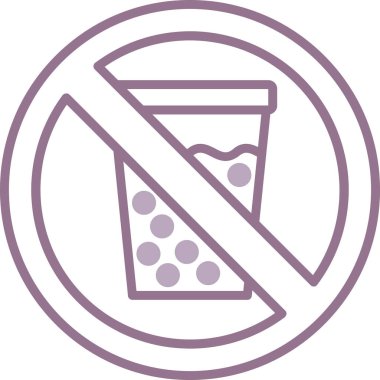 İçecek ikonu vektör illüstrasyonu yok