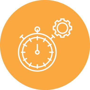 Saat simgesinin vektör illüstrasyonu