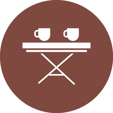 kahve simgesi, illüstrasyon, beyaz arkaplanda vektör