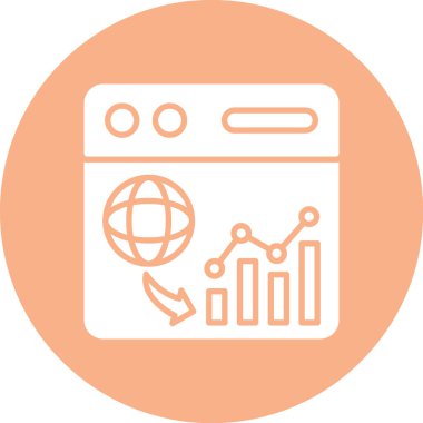 Vektör çemberi modern simge tasarımının çizimi