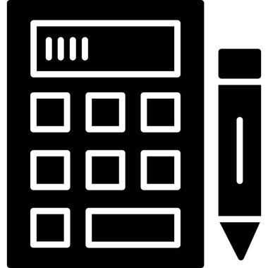 hesaplayıcı hesap makinesi hesap makinesi simgesi dış hat biçiminde