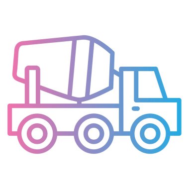 Kamyon. Web simgesi basit illüstrasyon