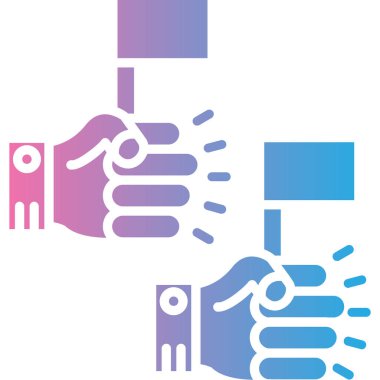 Kredi kartı tutan bir elin vektör çizimi